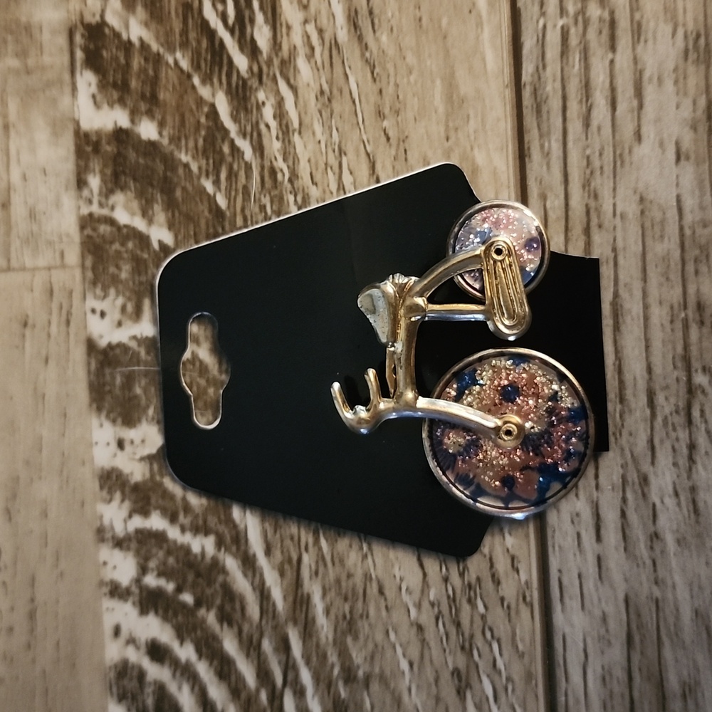 Vintage bicycle brooch